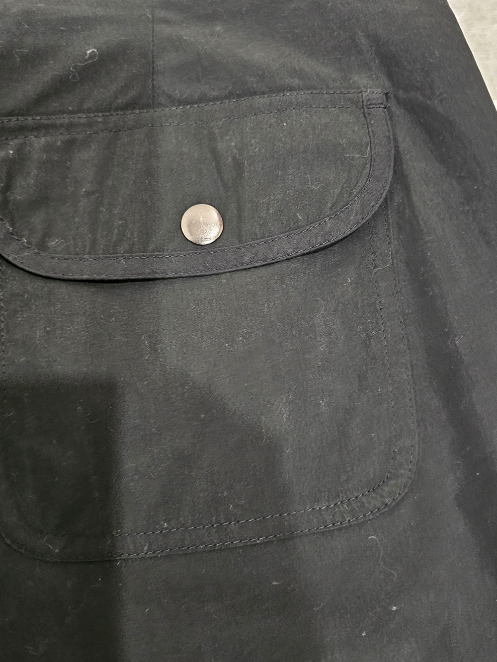 JoeFresh Black WideLeg Utility Pants Drawstring Cargo Minimalist Quiet Luxury 10 - Picture 12 of 13